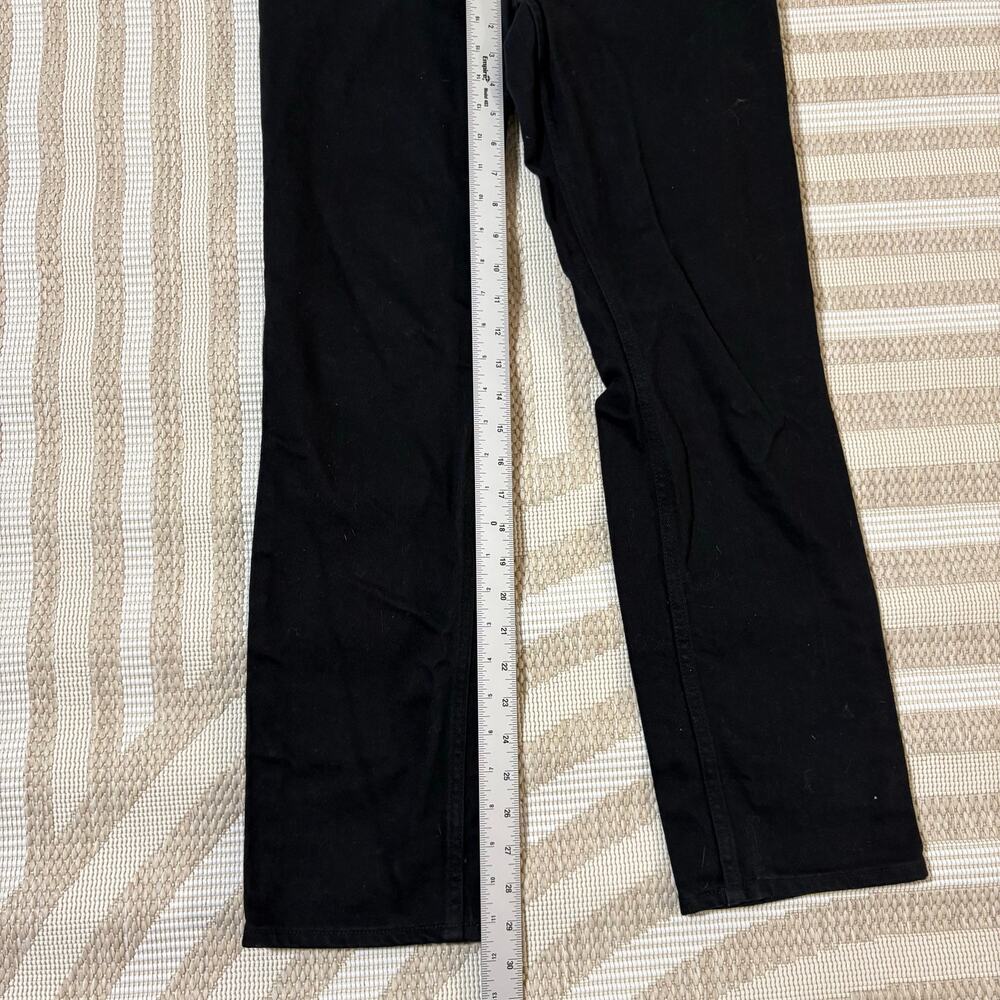 Abercrombie & Fitch Curve Love Women's 25 Black Denim Jeans Grunge High Waist - Picture 5 of 6
